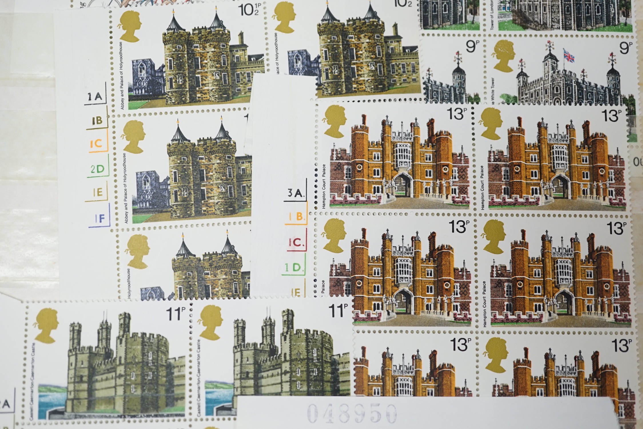 A box of Great Britain decimal mint presentation packs, FD covers, plus Channel Islands, Isle of Man in three albums, old approval books and loose
